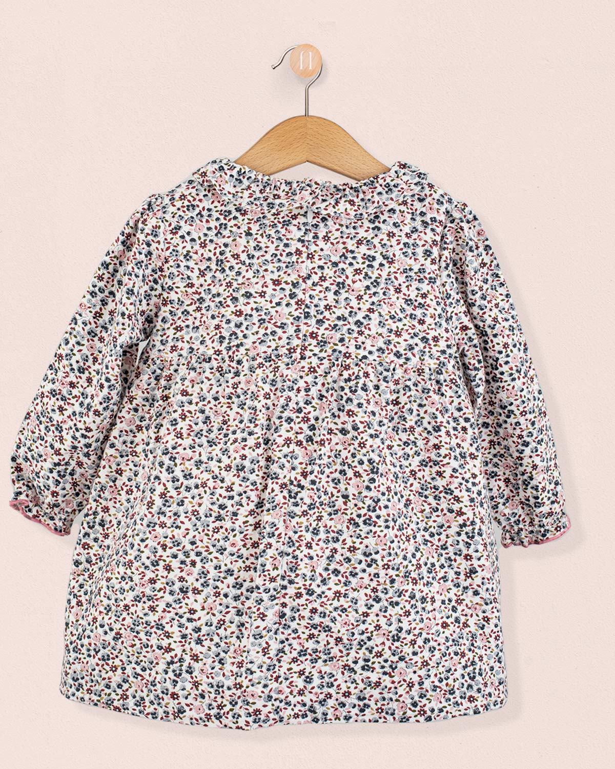 Rose Belina Grey Floral A-Line Dress